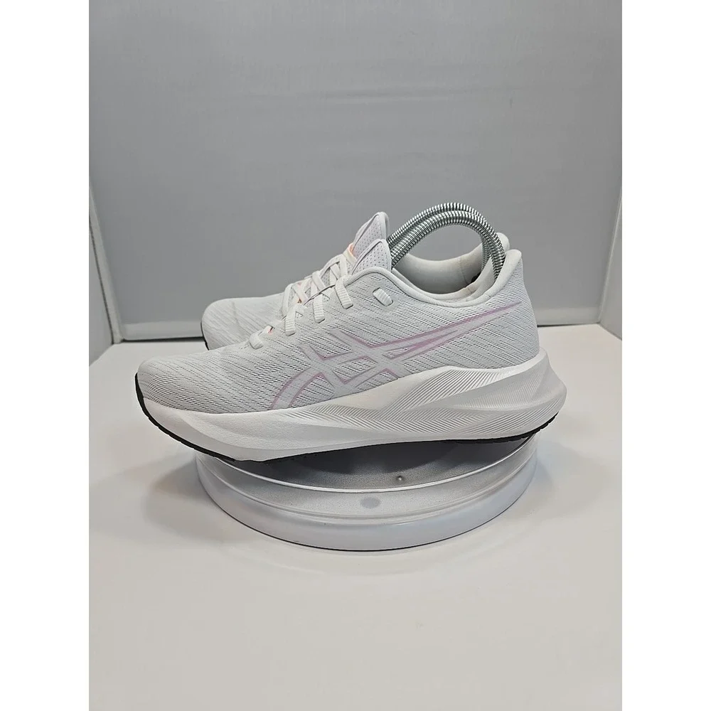 WOMENS 9.5 ASICS Versablast 4 Running Training Shoe White Light Ube 1012B775-100 - Picture 9 of 16